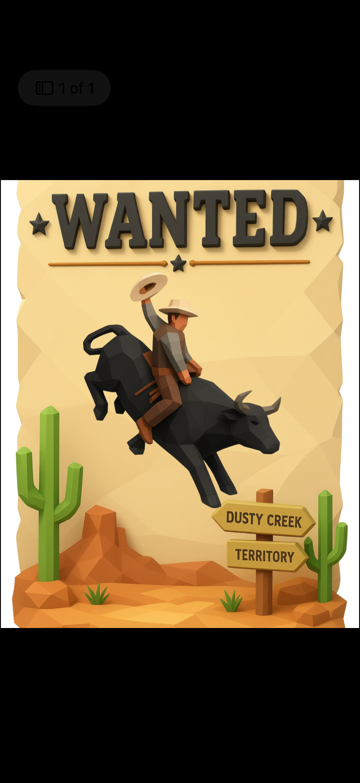 WANTED COWBOY POSTER | MODERN WESTERN WALL ART | PRINTABLE HOME DECOR
