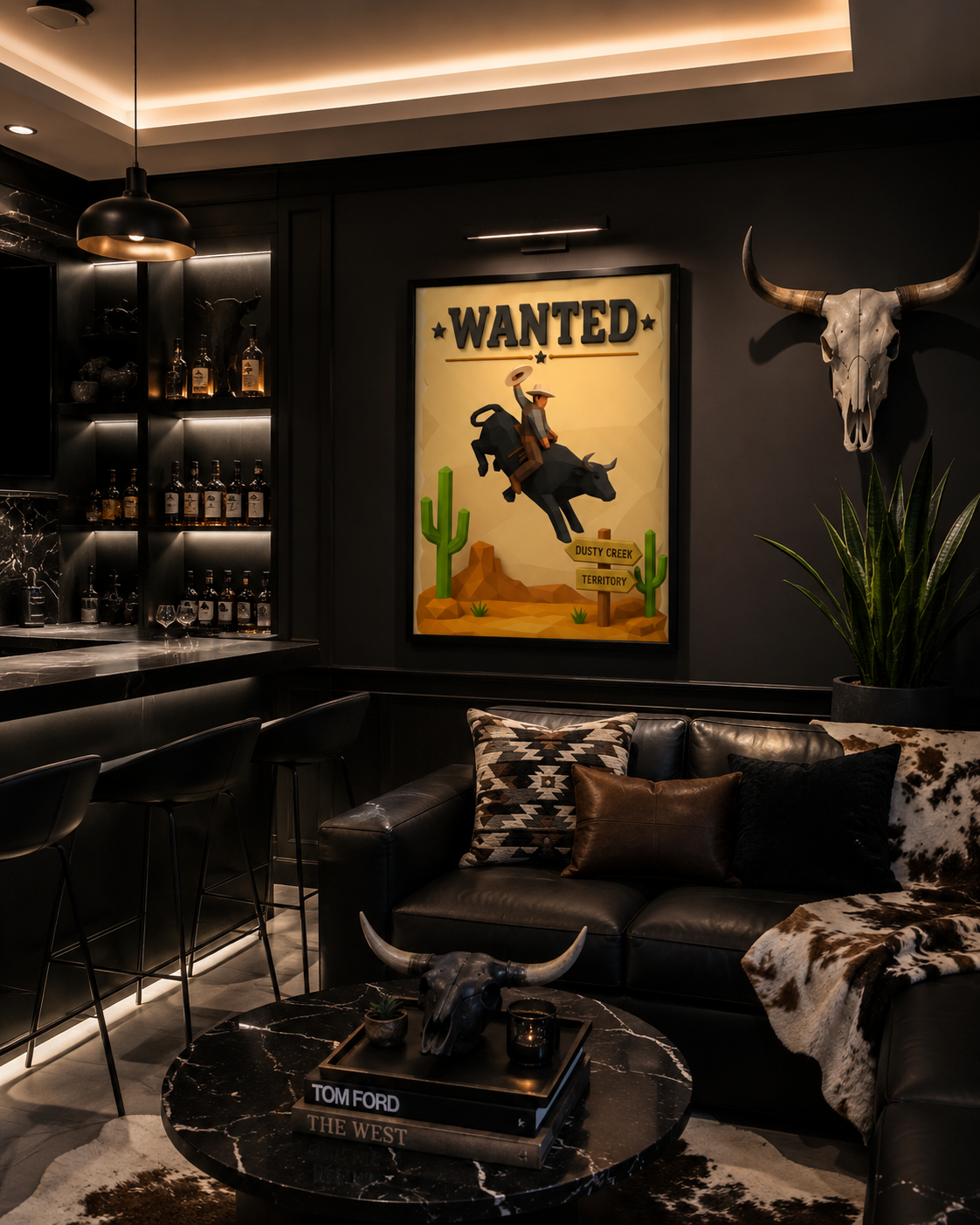 WANTED COWBOY POSTER | MODERN WESTERN WALL ART | PRINTABLE HOME DECOR