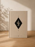 HARDCOVER CACTUS BLACK & BEIGE NOTEBOOK