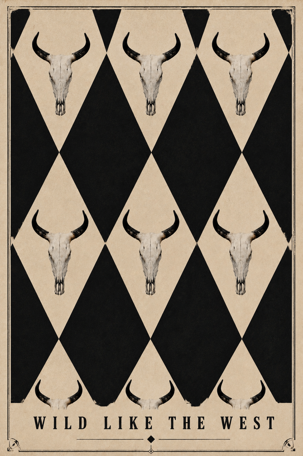 WILD LIKE THE WEST PRINTABLE ARTWORK | LONGHORN DECOR | WESTERN DIGITAL DOWNLOAD