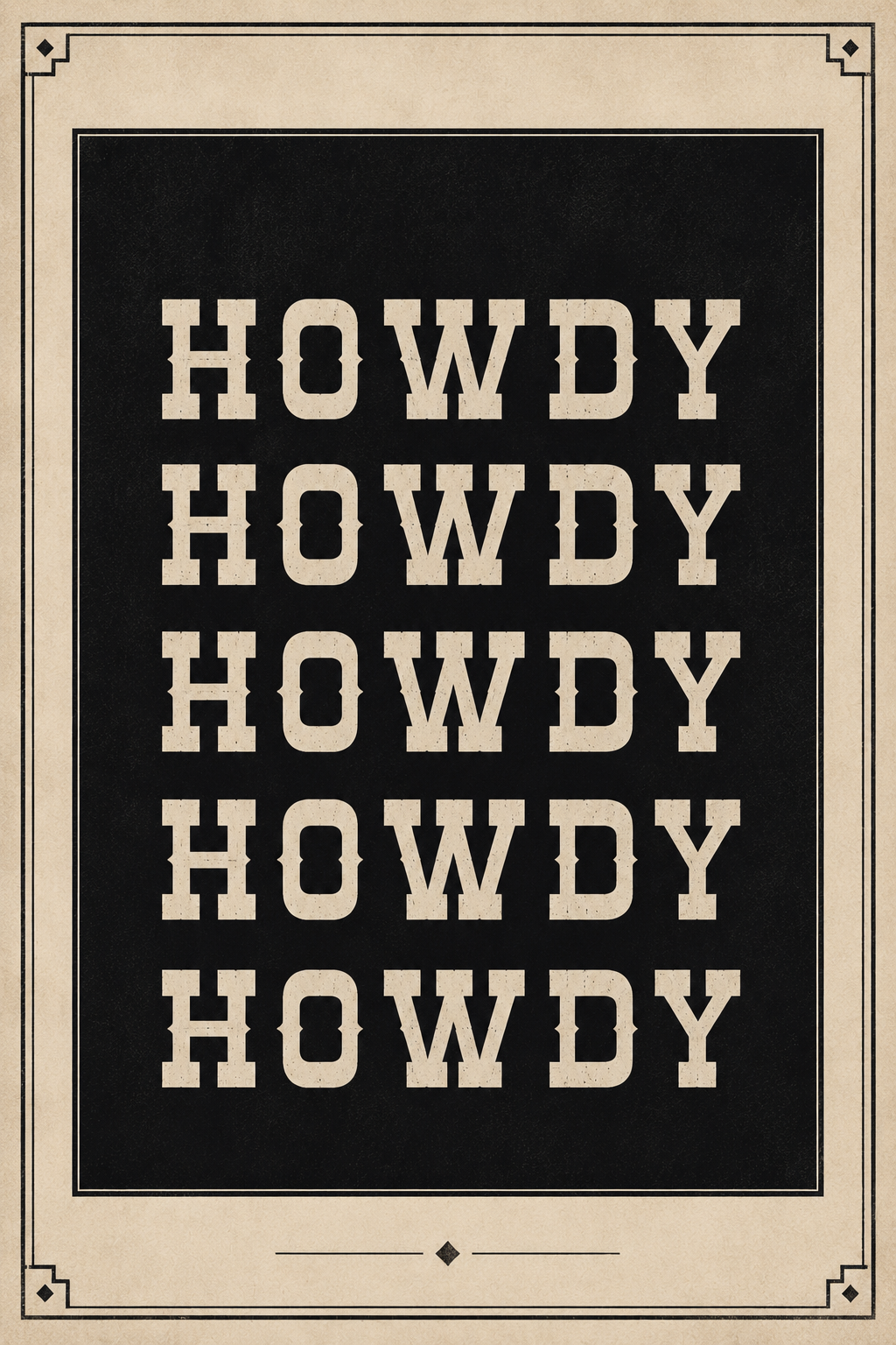 HOWDY WALL ART | WESTERN DECOR | TRENDY DIGITAL DOWNLOAD